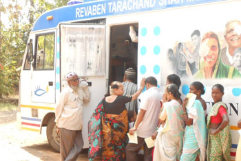 Mobile Eye Clinics Through Mobile Van